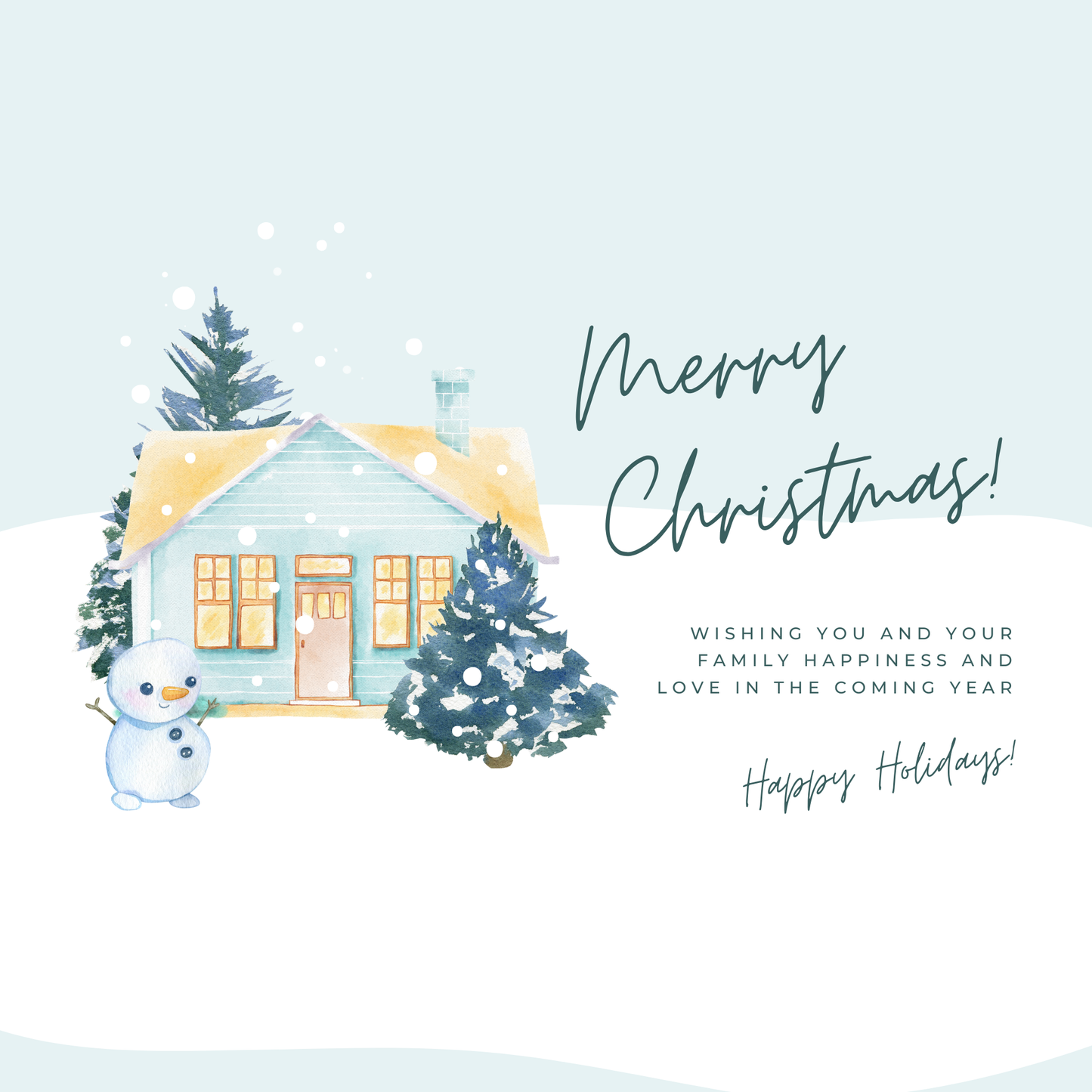 (Version03) Merry Christmas Greeting Card
